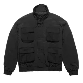 HOMME  Cargo Pocket Bomber Jacket Black