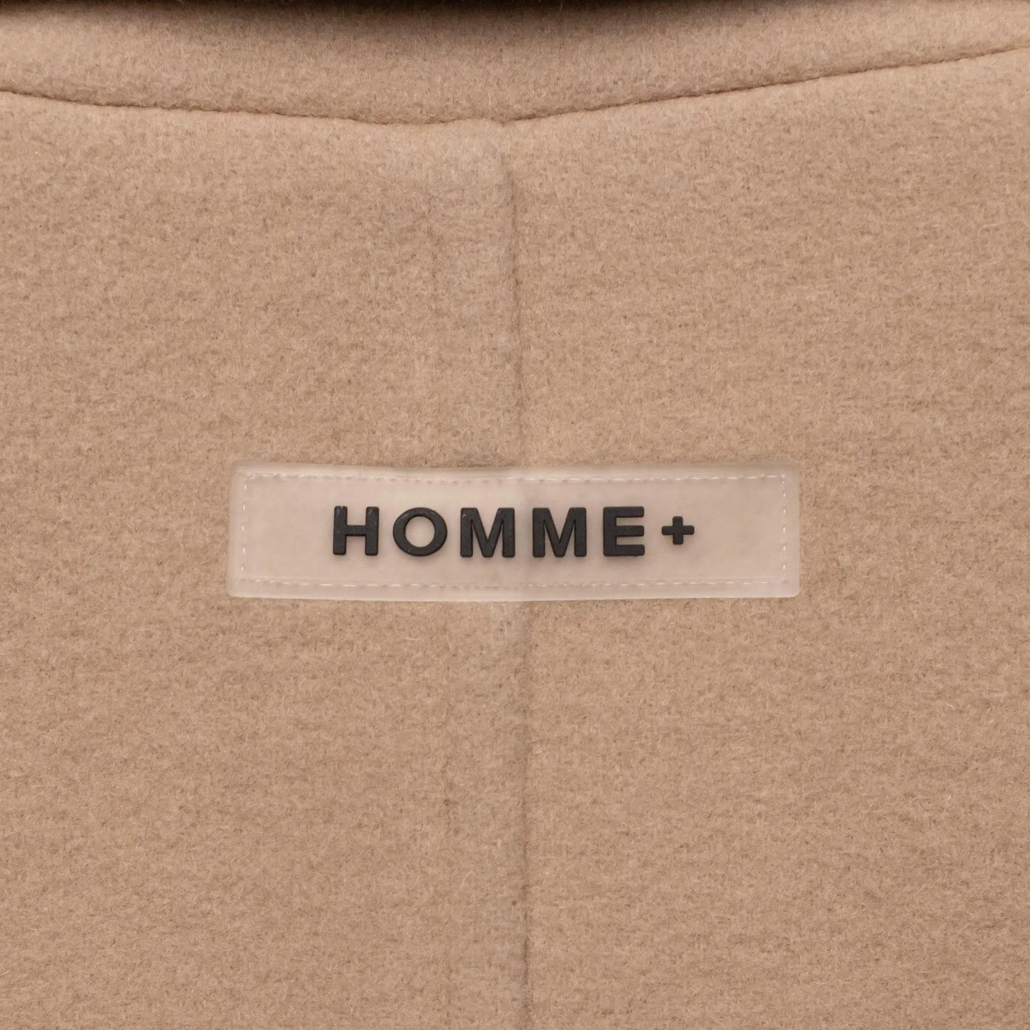 HOMME  Cropped Wool Jacket Beige