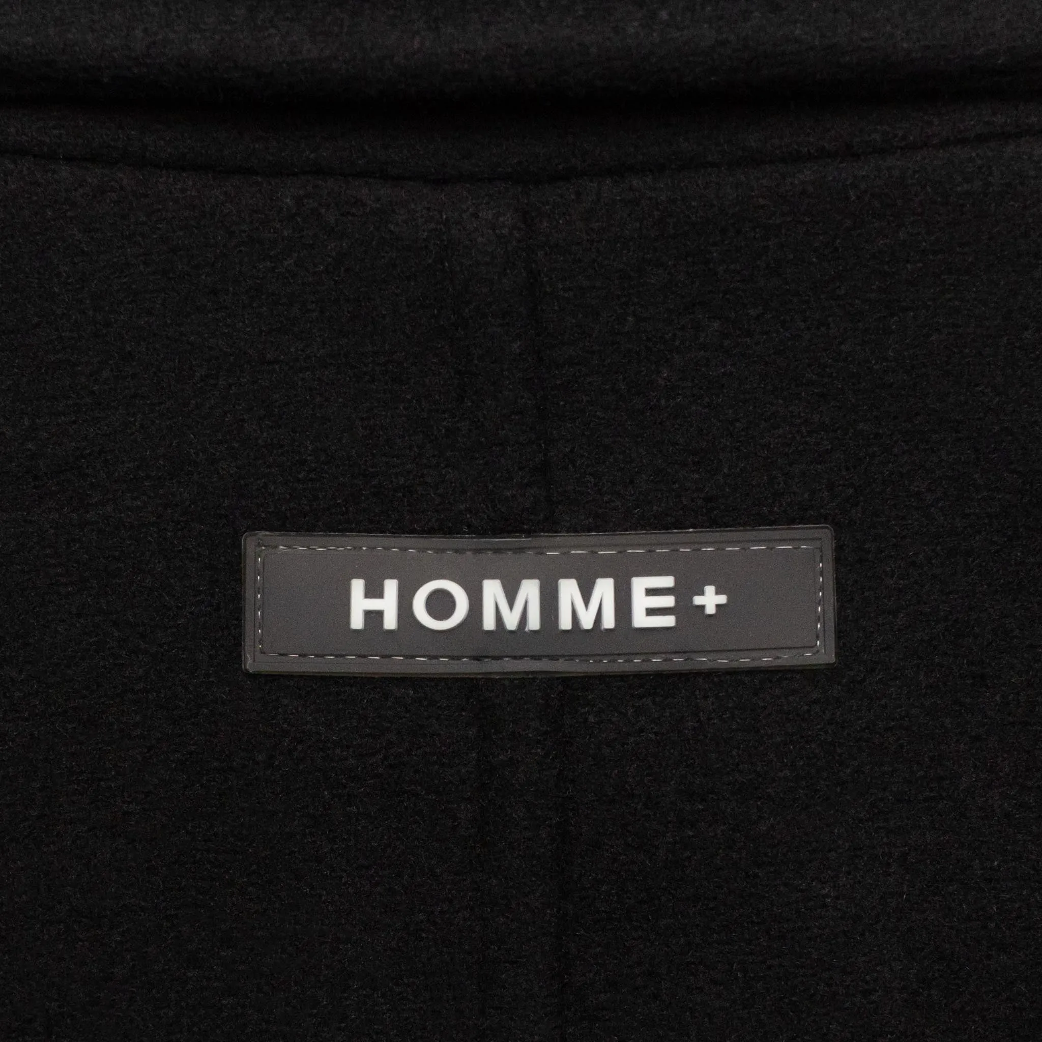 HOMME  Cropped Wool Jacket Black