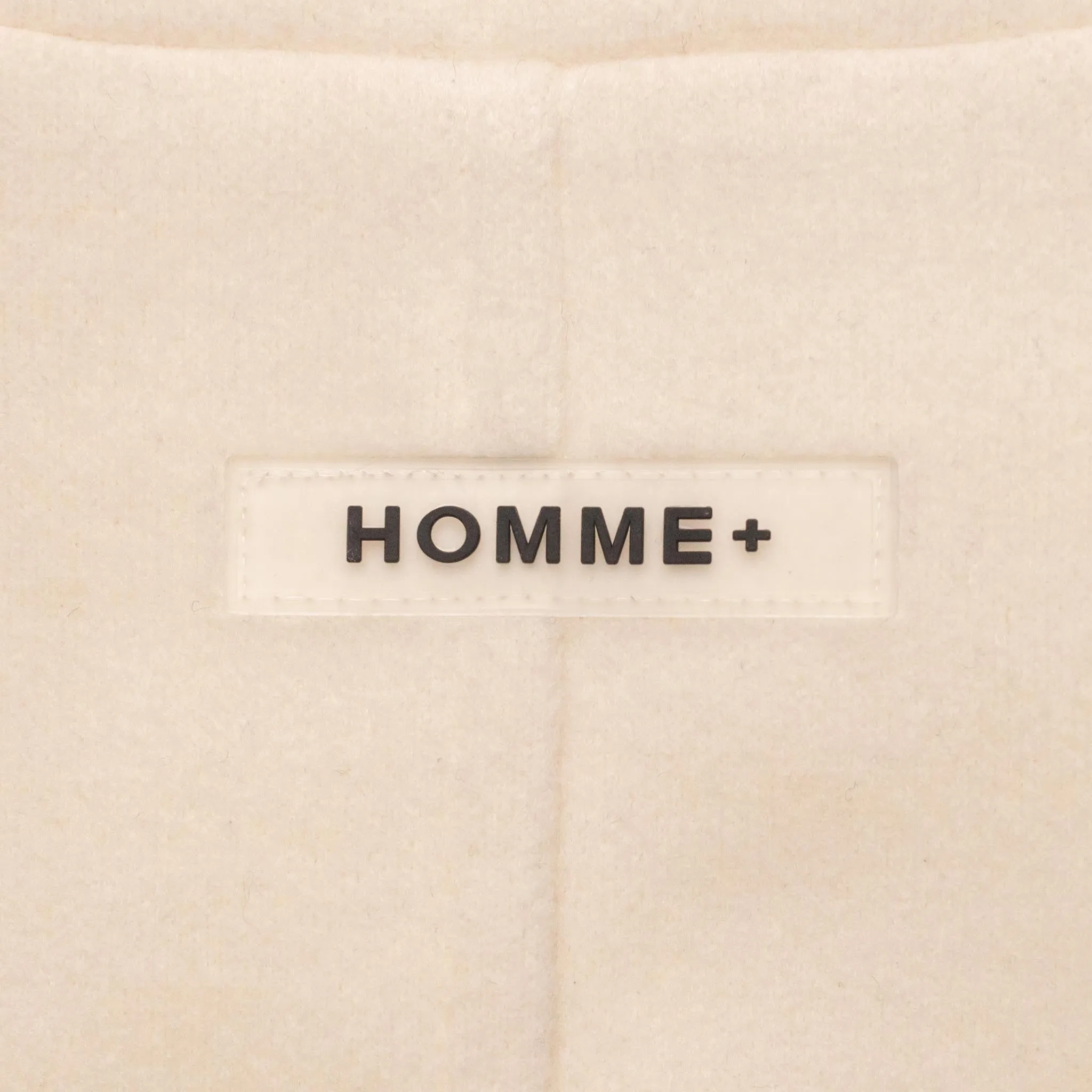 HOMME  Cropped Wool Jacket Sand