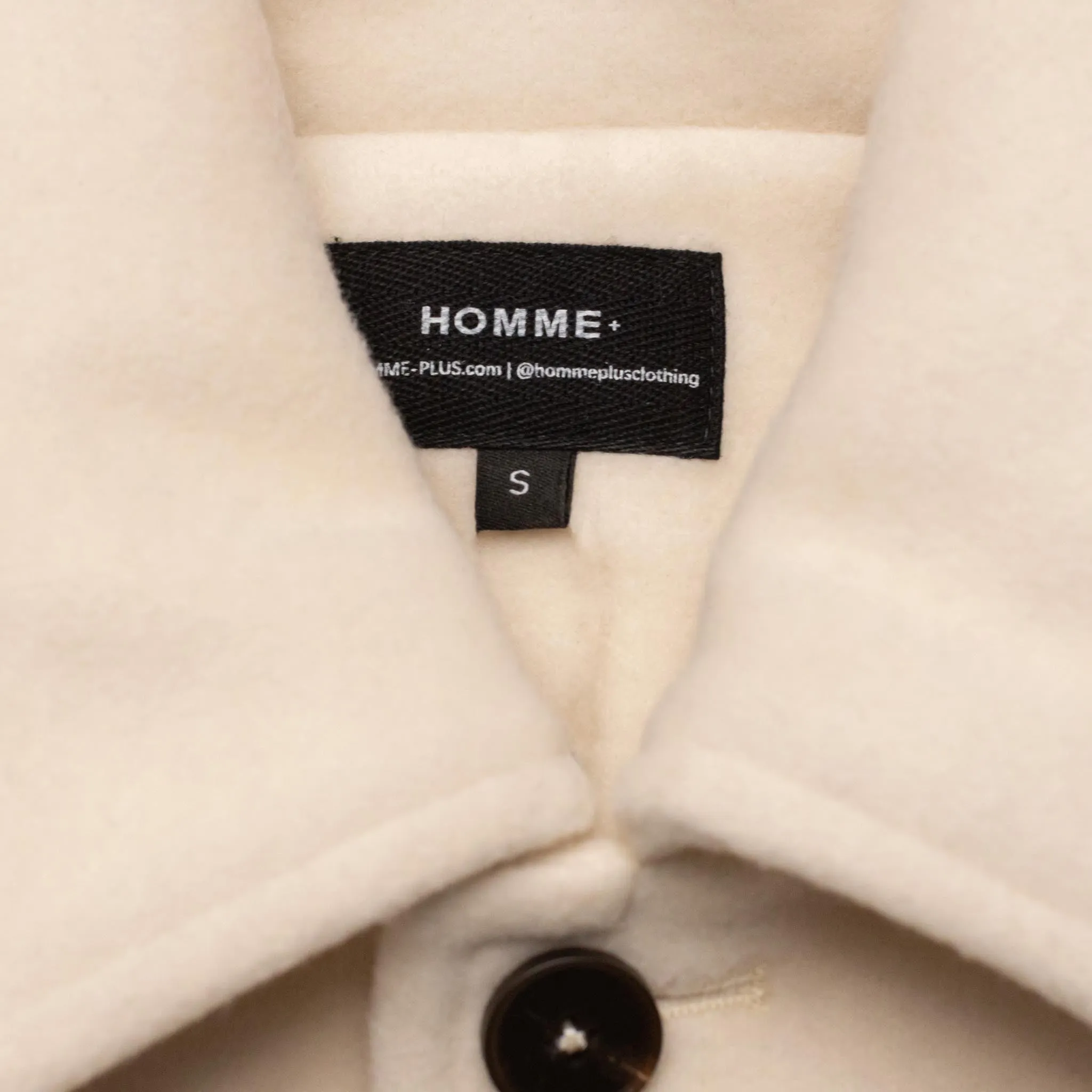 HOMME  Cropped Wool Jacket Sand