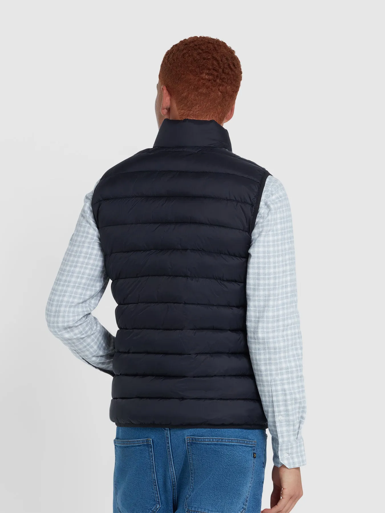 Joel Wadded Gilet In Black