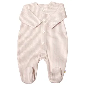 Joha White AOP Jumpsuit w. Foot