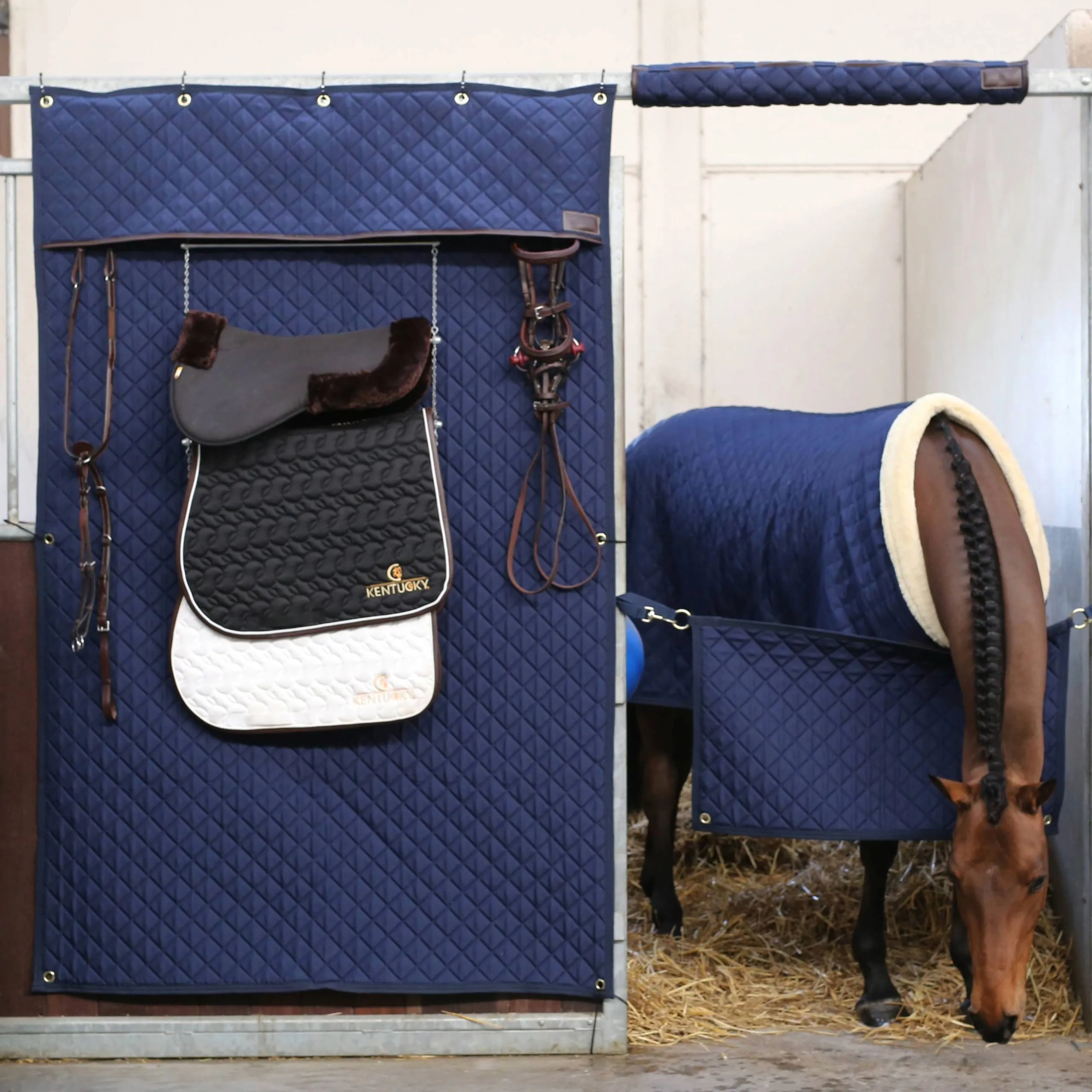 Kentucky Horsewear Stable Curtain - Navy