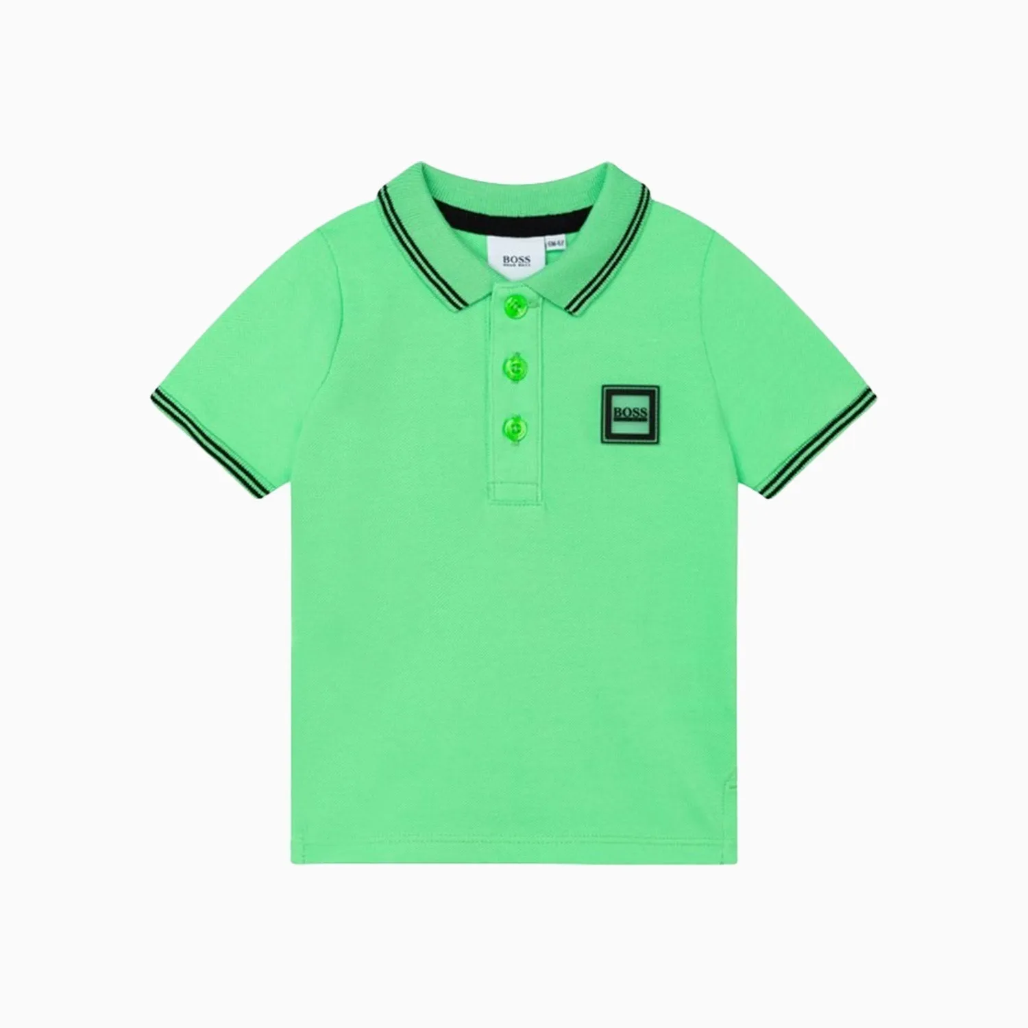 Kid's Boss Logo Badge Polo Shirt