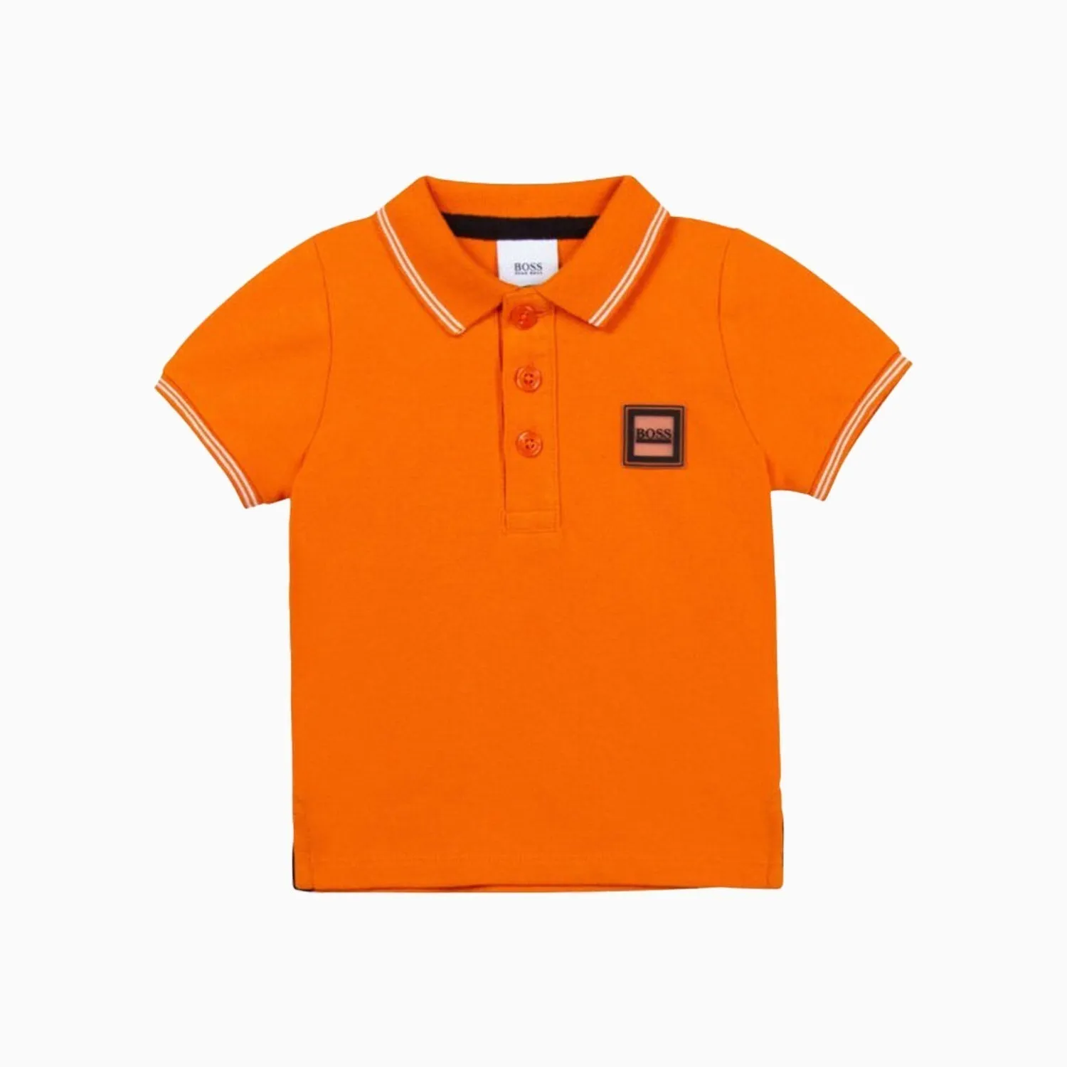 Kid's Boss Logo Badge Polo Shirt