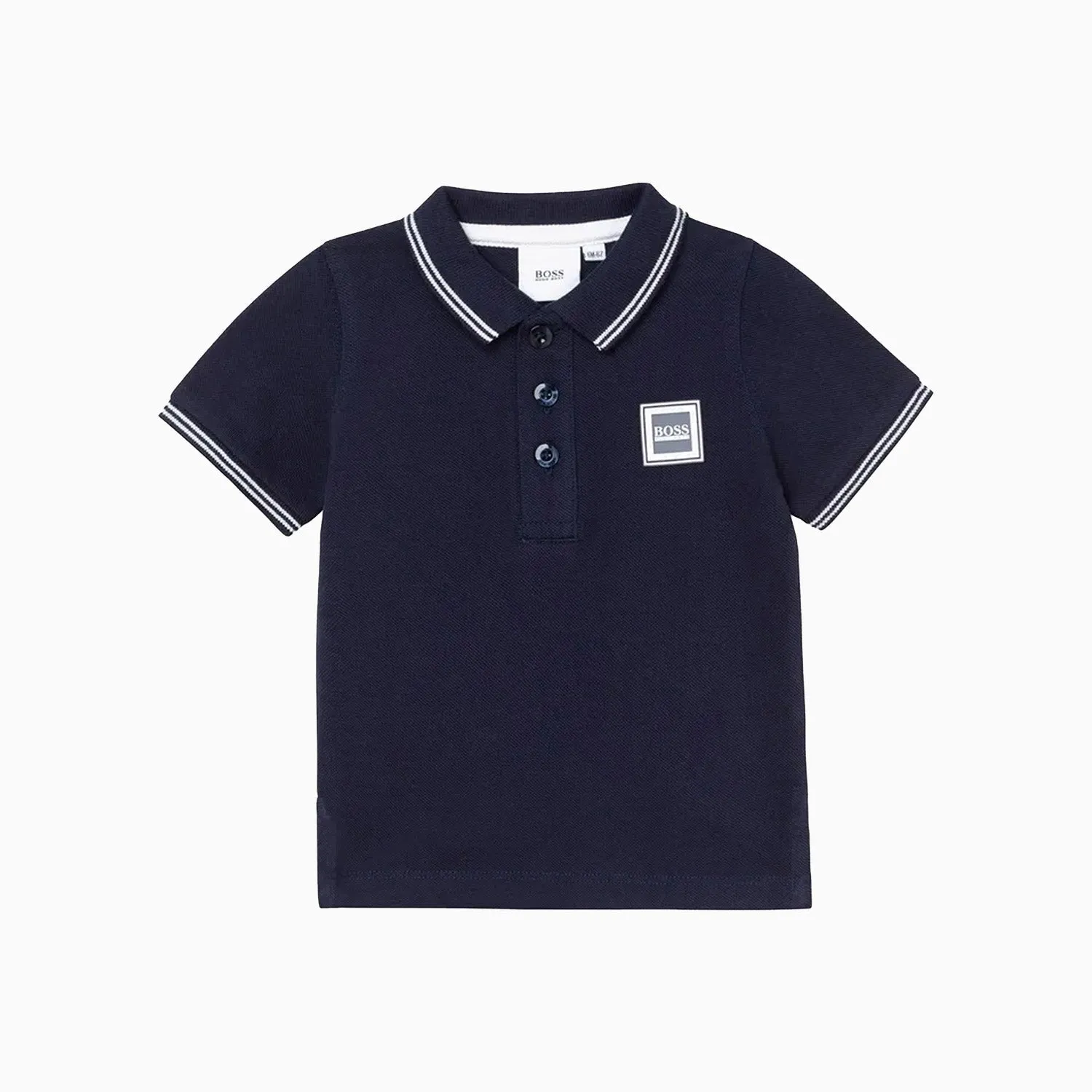 Kid's Boss Logo Badge Polo Shirt