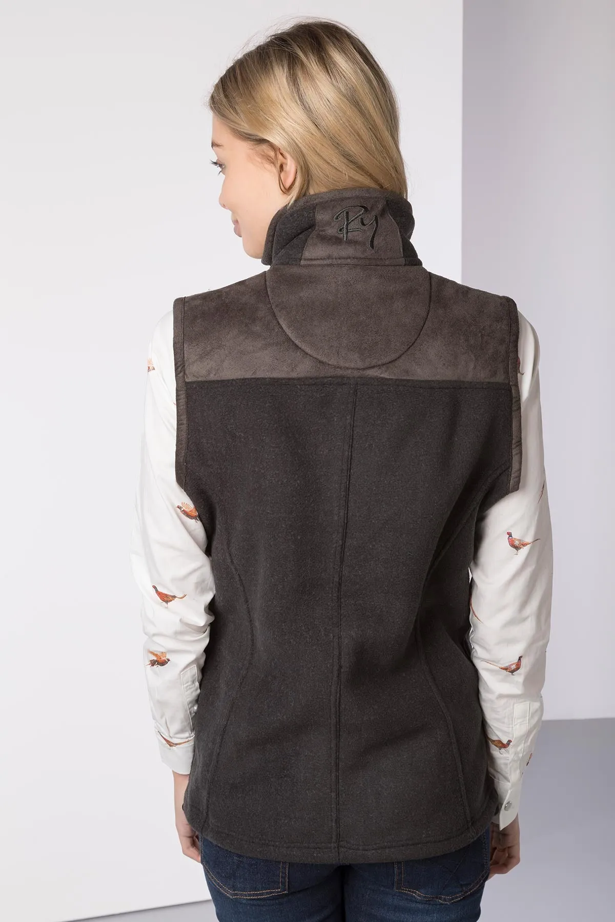 Ladies Garton II Fleece Gilet Pheasant Motif