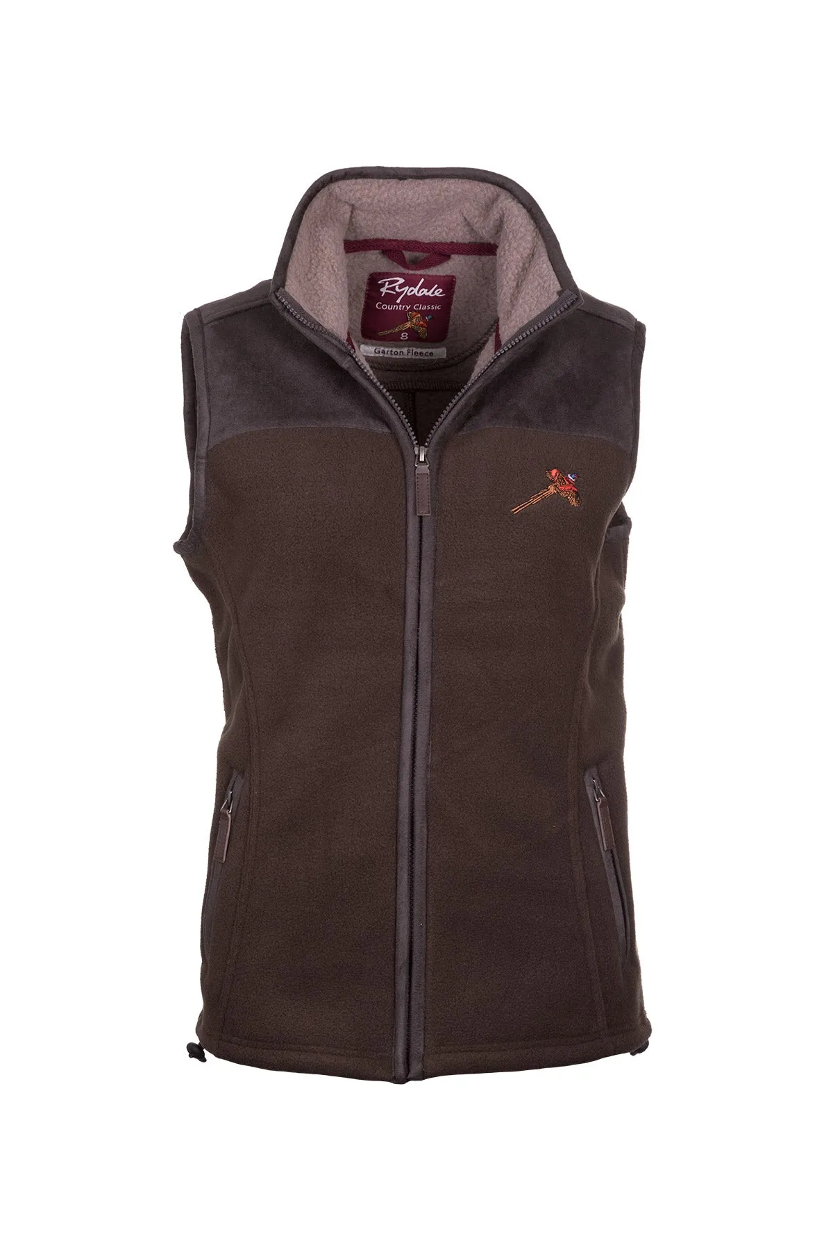 Ladies Garton II Fleece Gilet Pheasant Motif