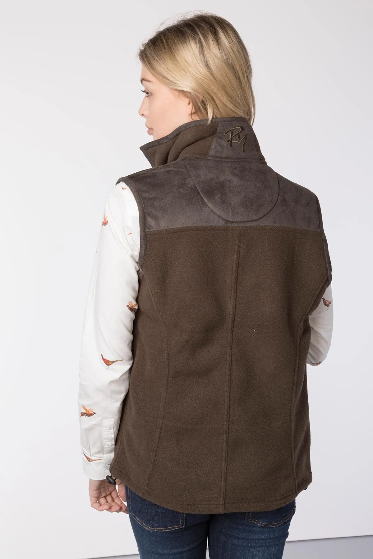 Ladies Garton II Fleece Gilet Pheasant Motif