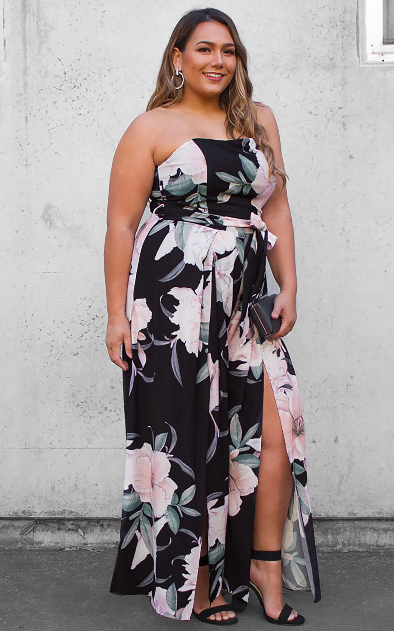 Lagoon Jumpsuit - Black Floral