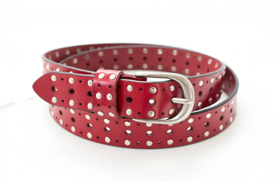 Leather Rivet Belt