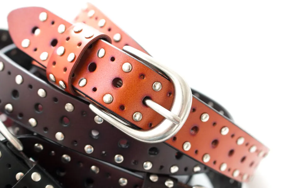 Leather Rivet Belt