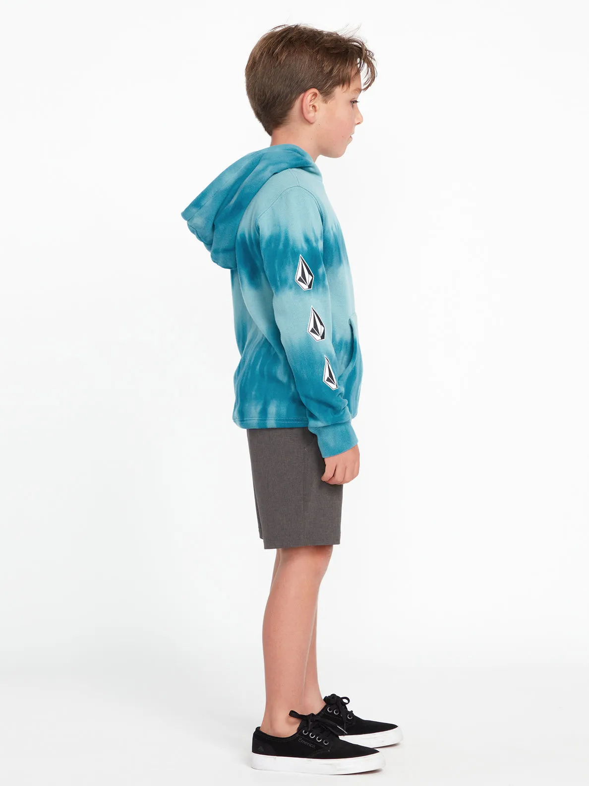 Little Boys Iconic Stone Plus Pullover Sweatshirt - Coastal Blue