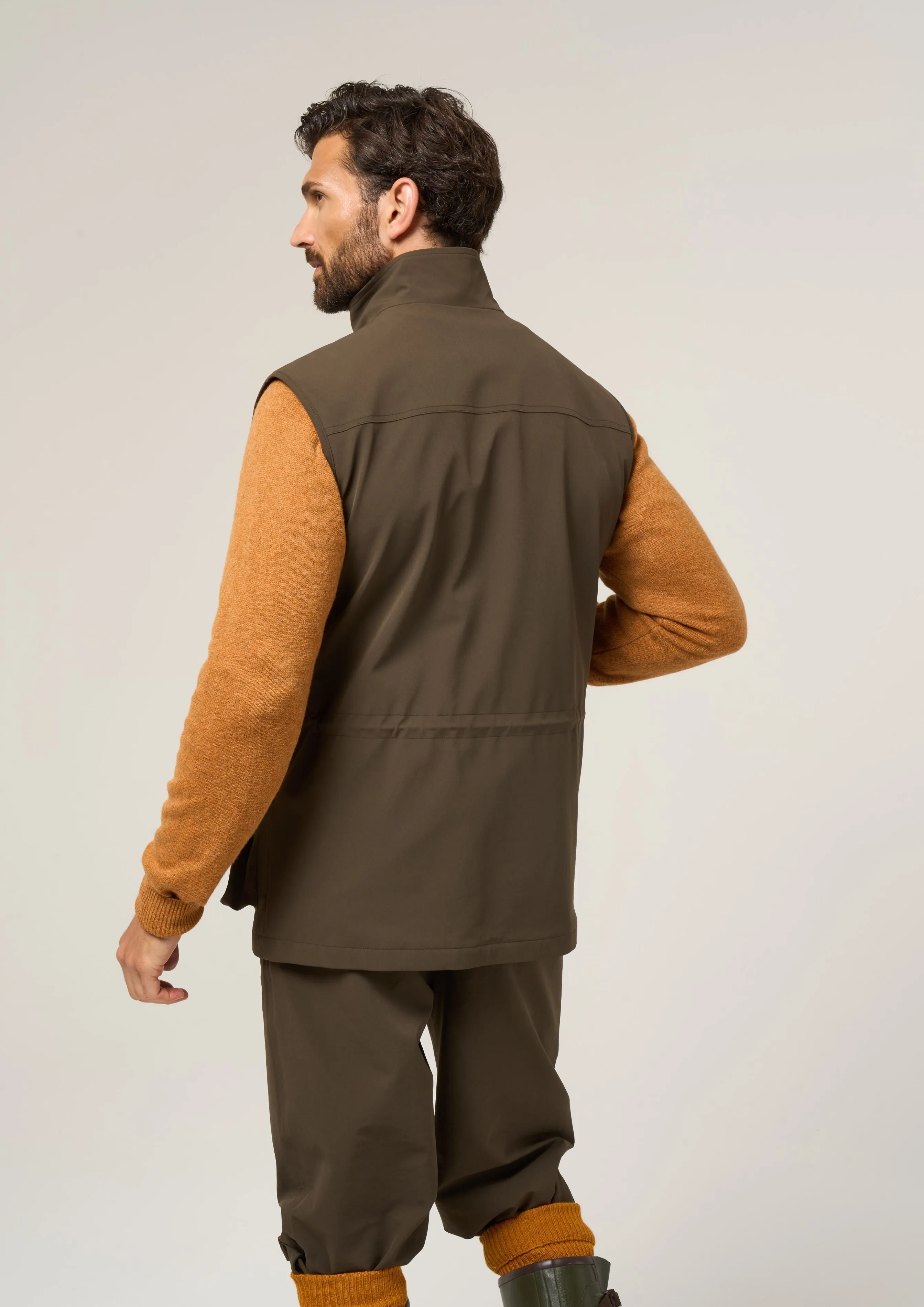 Lockwood Men's Shooting Waistcoat In Olive