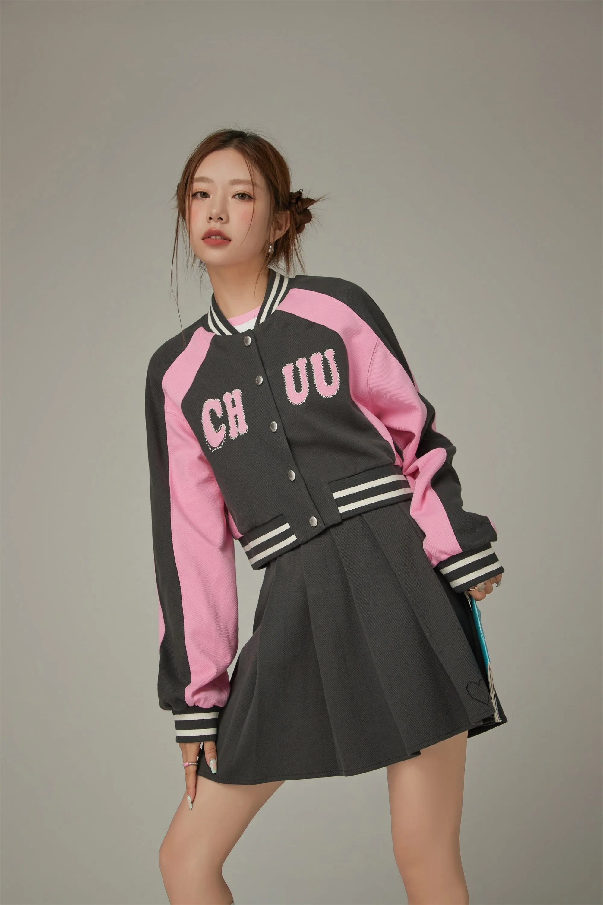 Logo Varsity Cropped Jacket