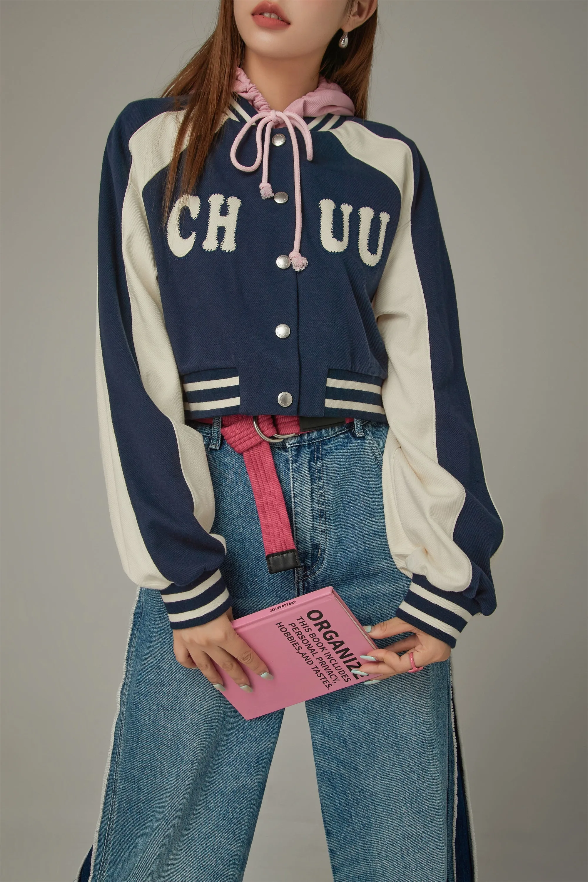 Logo Varsity Cropped Jacket