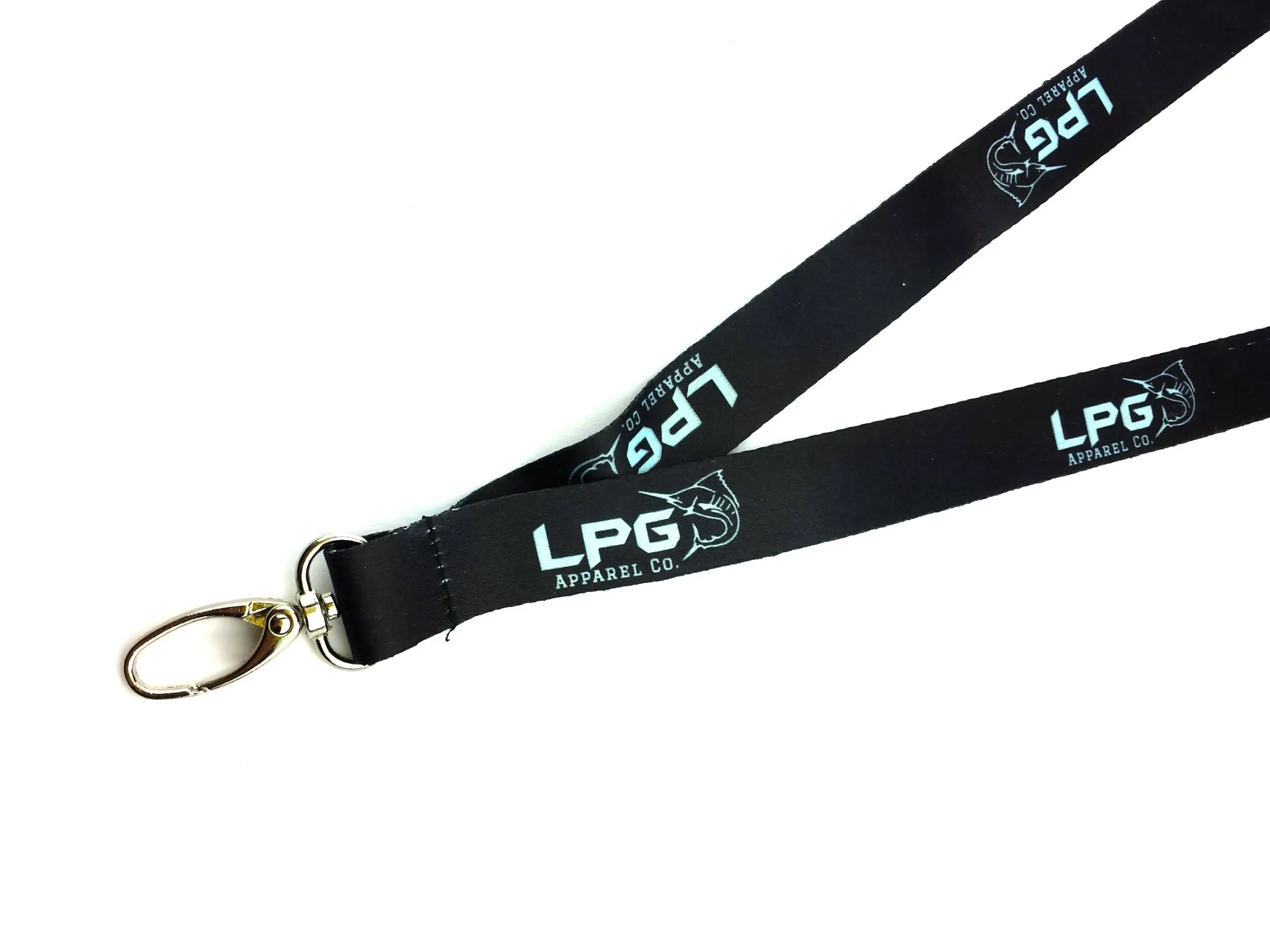 LPG Apparel Co. Southern Marlin Skeleton Fishing Style Keychain Badge Lanyard