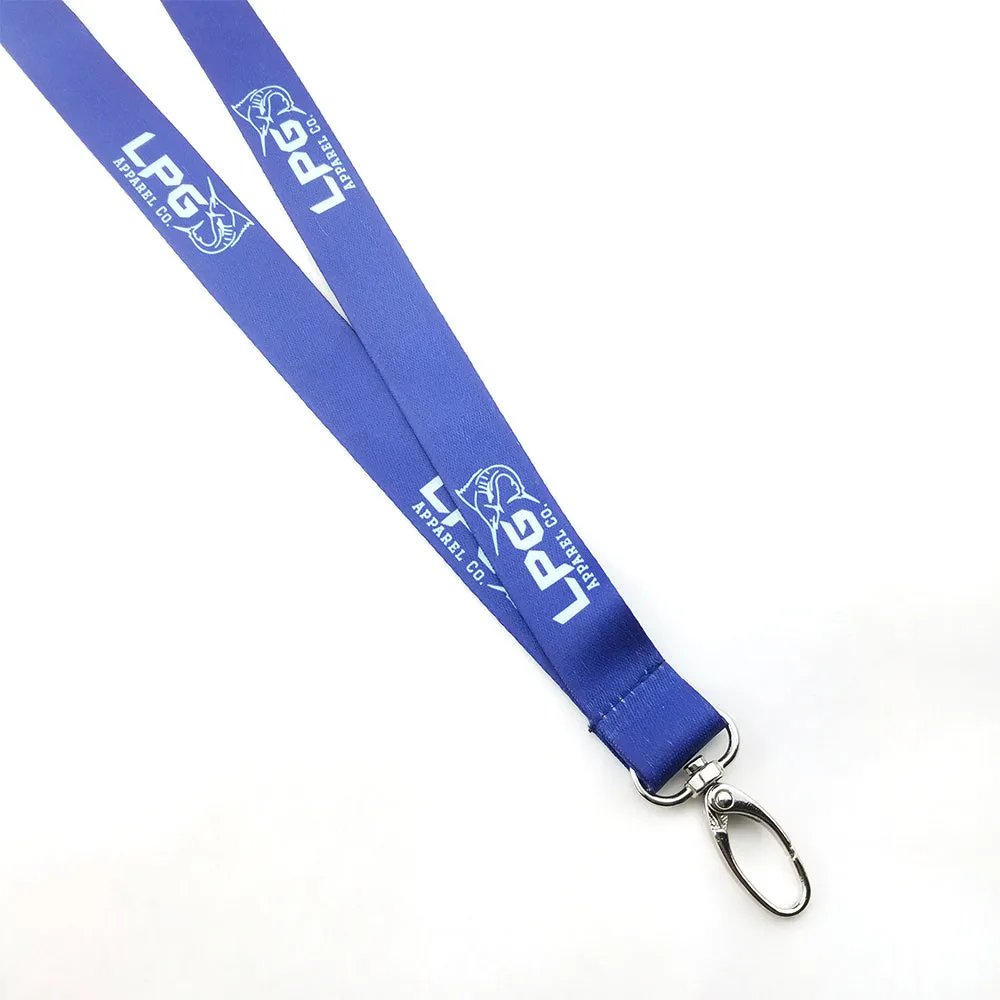 LPG Apparel Co. Southern Marlin Skeleton Fishing Style Keychain Badge Lanyard