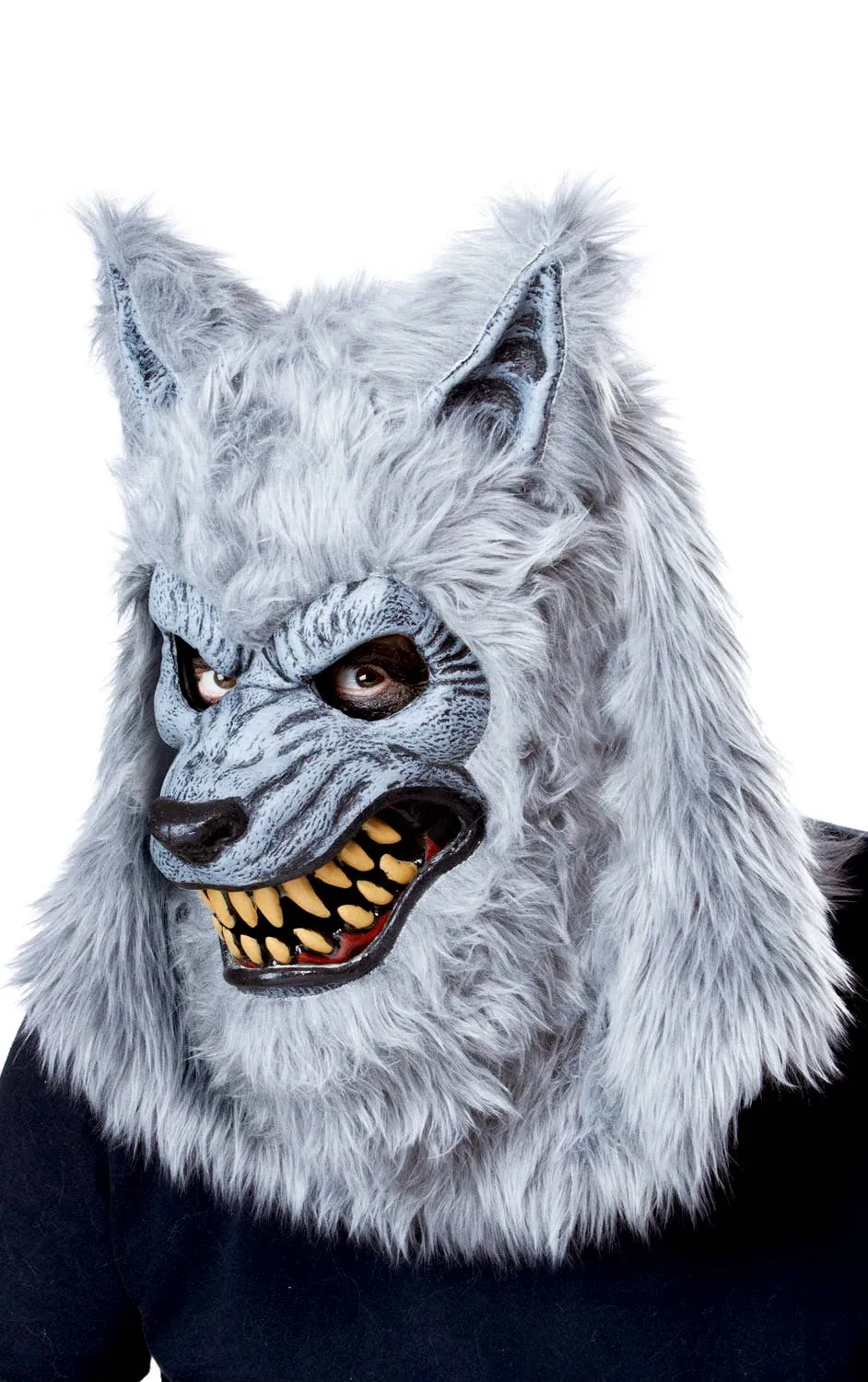 Lycan Mens Grey Werewolf Halloween Fancy Dress Costume