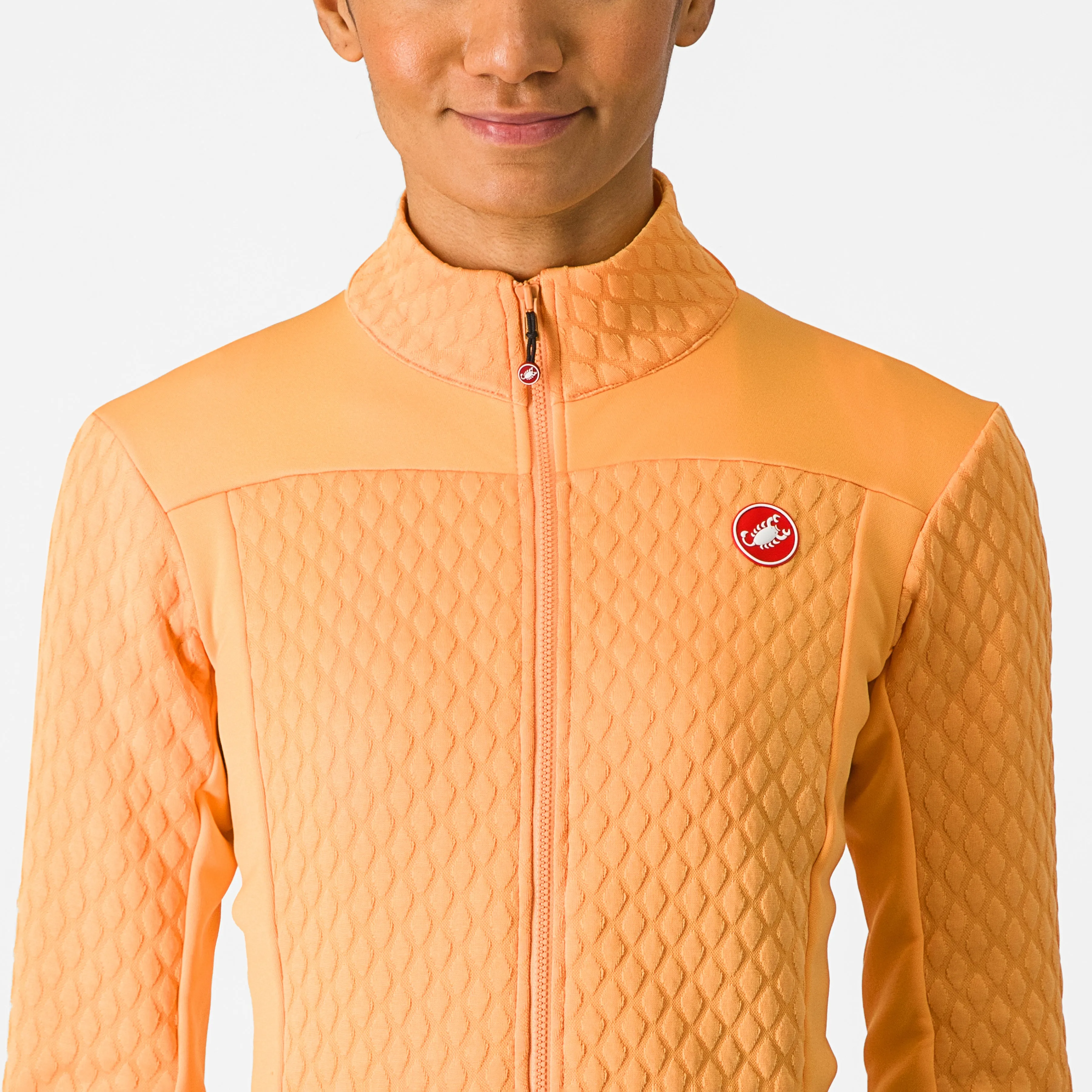 Maglia maniche lunghe donna Castelli Sfida 2 - Arancio chiaro