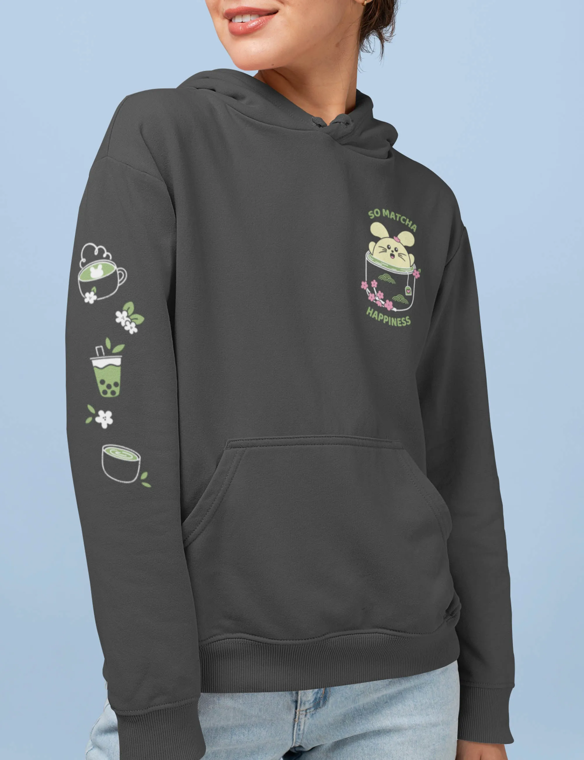 Matcha Happiness Pullover Hoodie