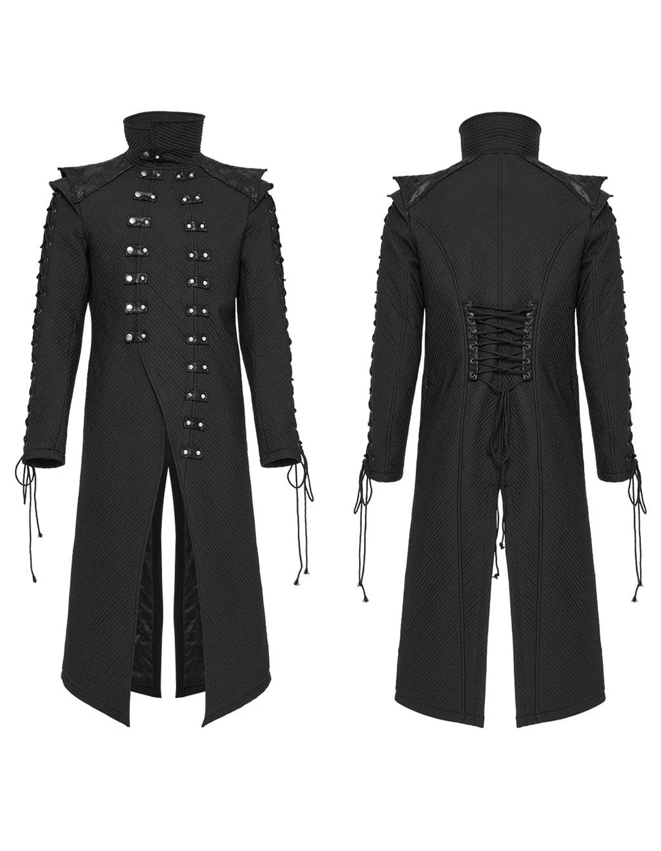 Men's Black Long Coat