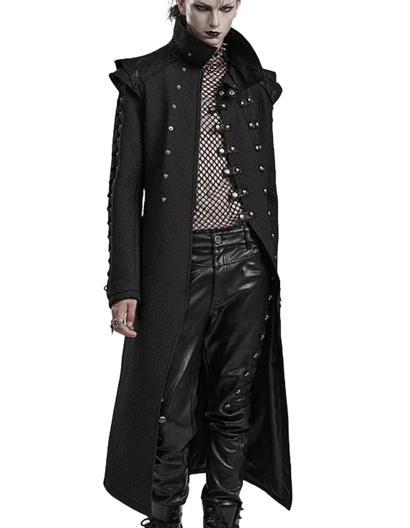 Men's Black Long Coat