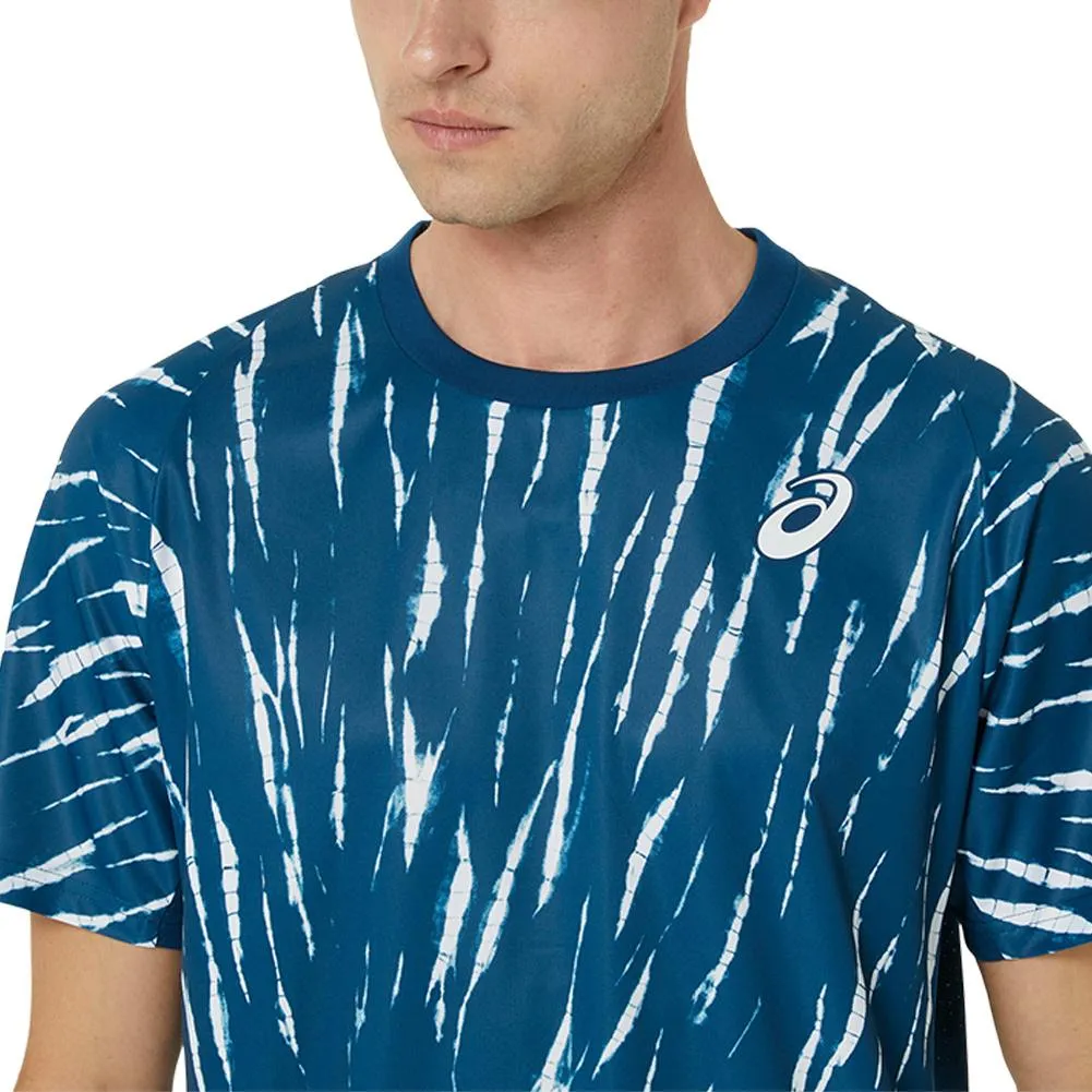 Men's Game Short Sleeve Tennis Top Mako Blue