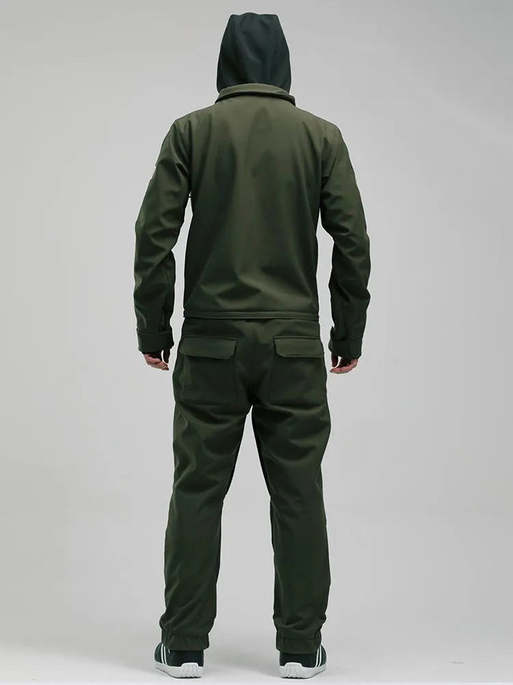 Men's Slope Star Army Green One Picece Snowboard Ski Suits