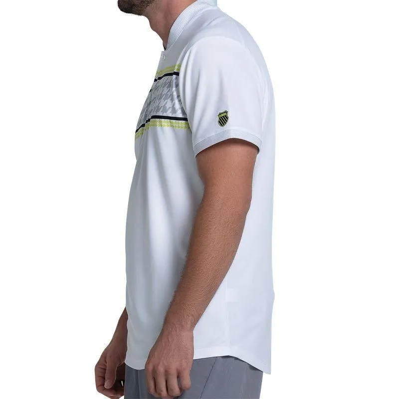 Men`s Strike Short Sleeve Tennis Henley Kiwi