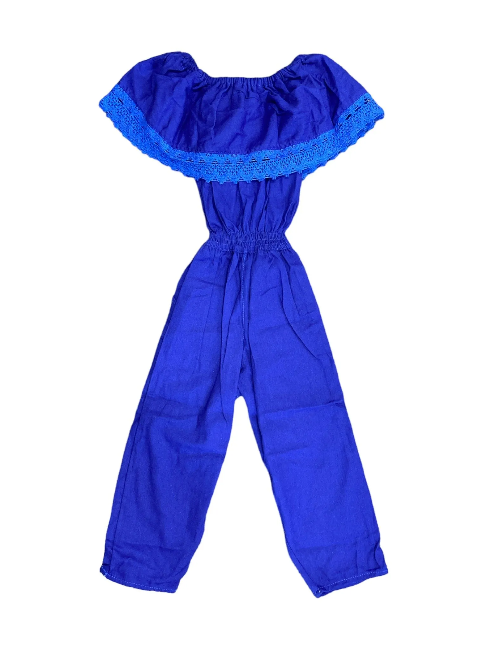 Mexican Girl Royal Blue Jumpsuit