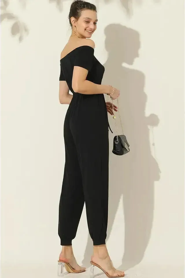 Micaela Off-Shoulder Jumpsuit