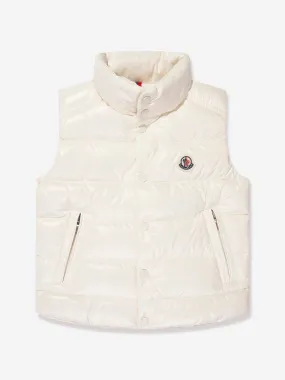 Moncler Enfant Boys Down Padded Tib Gilet in White