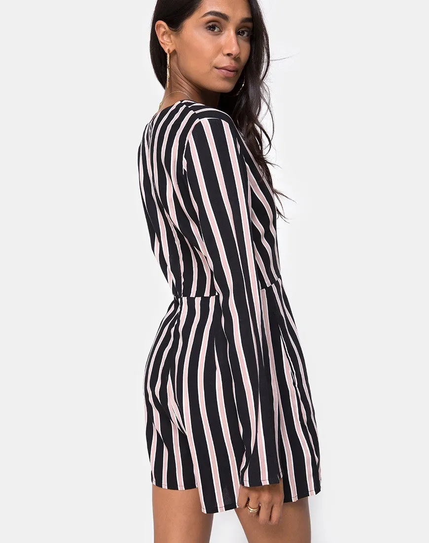 Moran Jumpsuit in Formal Stripe