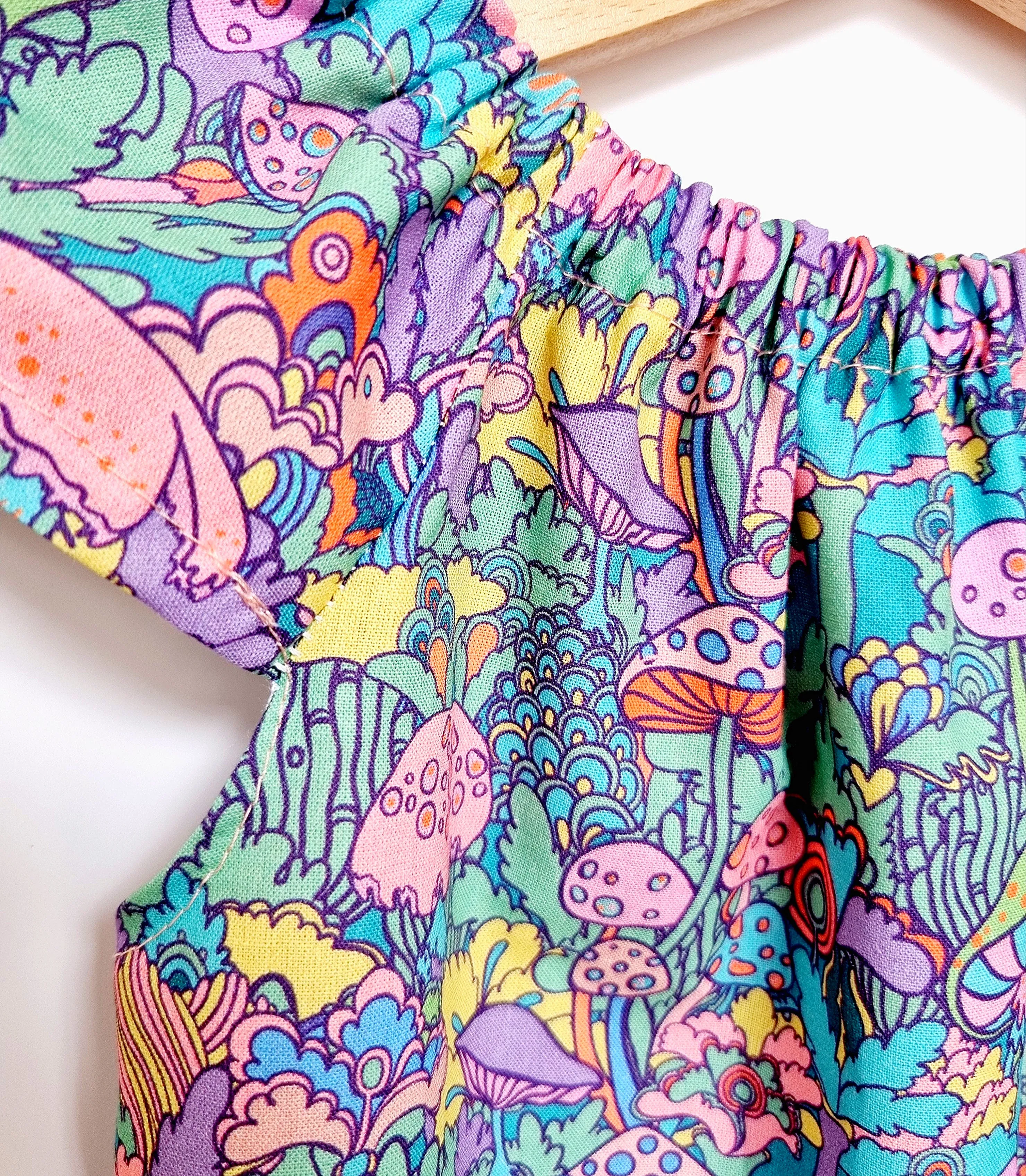 Mushroom Magic Print Summer Playsuit-New!