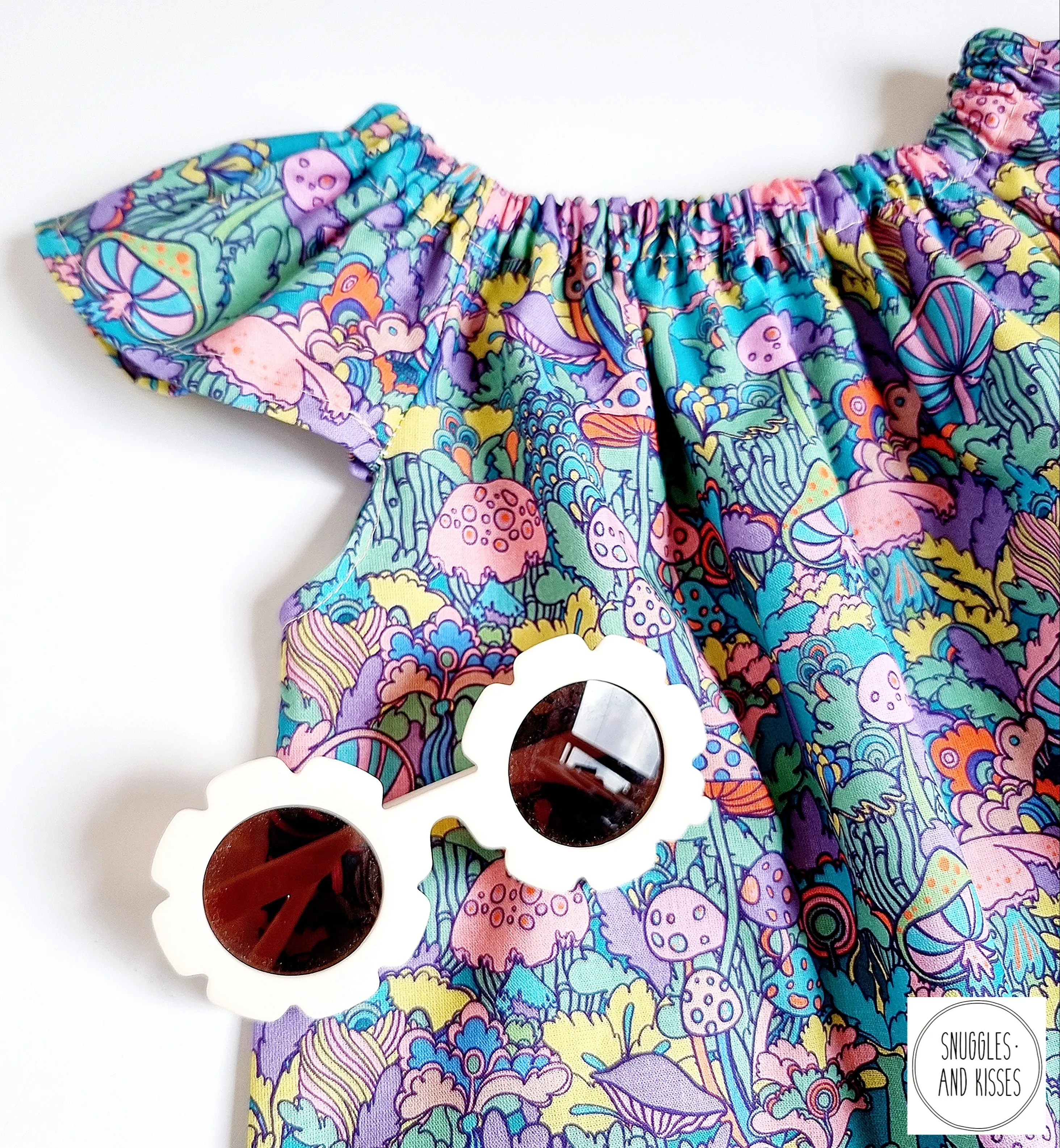 Mushroom Magic Print Summer Playsuit-New!