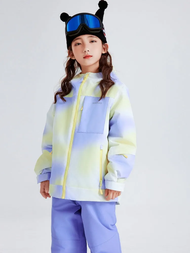 NANDN Kids Candy Color Gradient Snow Suits