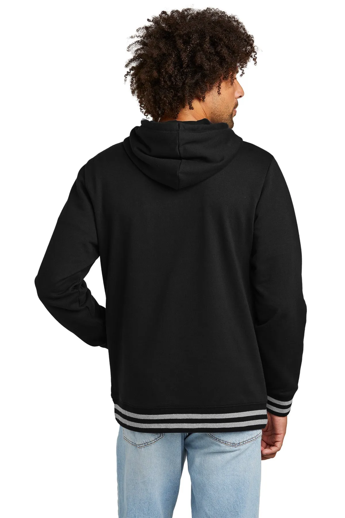 New Era Comeback Fleece Customized Hoodies, Black/ Athletic Heather