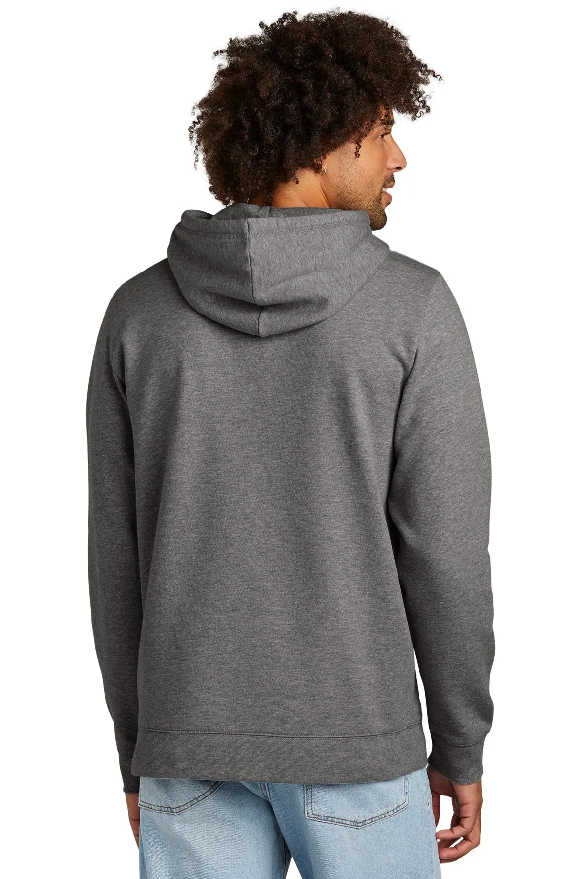 New Era Comeback Fleece Customized Hoodies, Dark Heather Grey