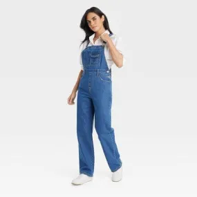 New - Women's 90's Baggy Jumpsuit - Universal Thread Medium Wash 4