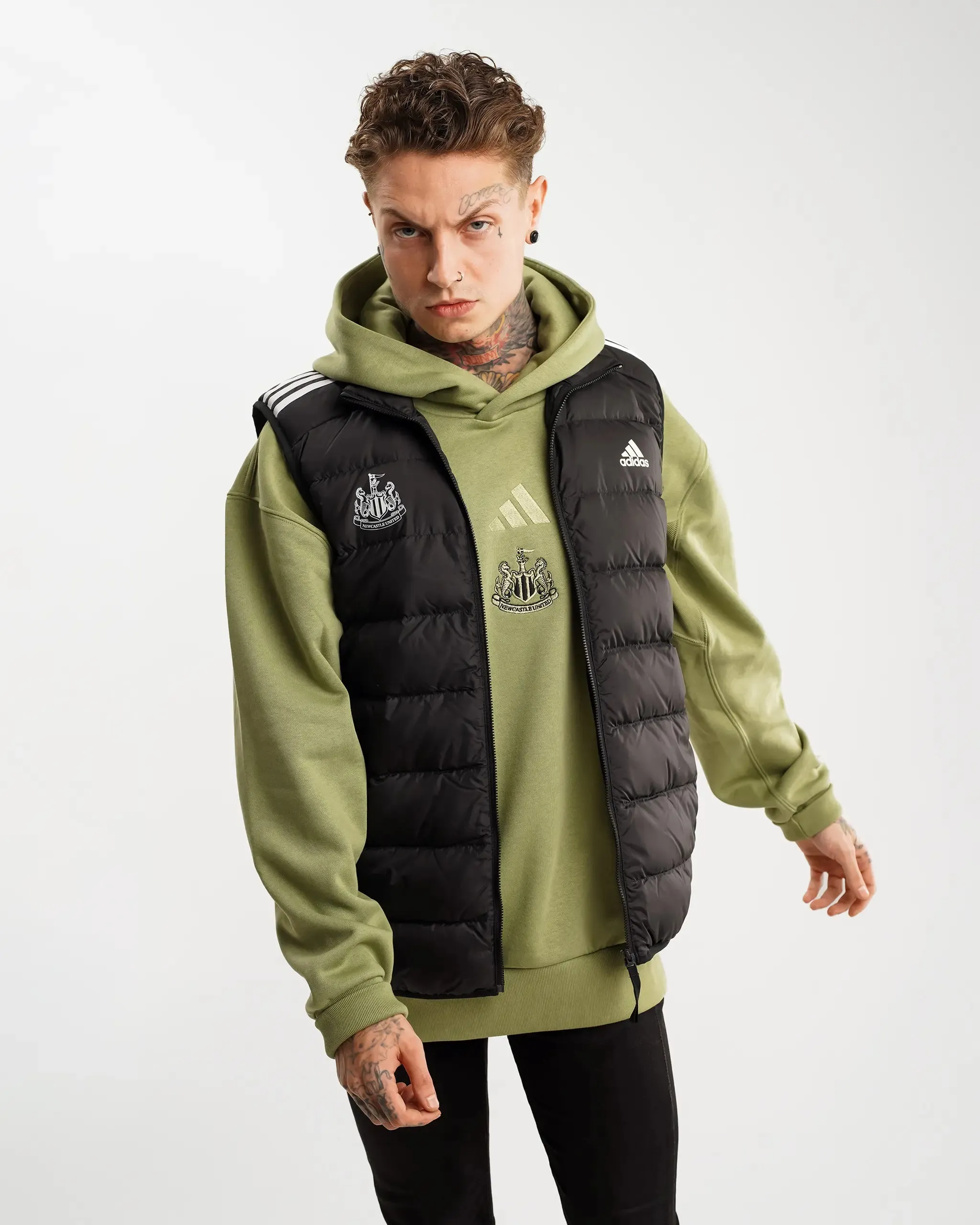 Newcastle United adidas Men's Essentials 3S Light Down Vest