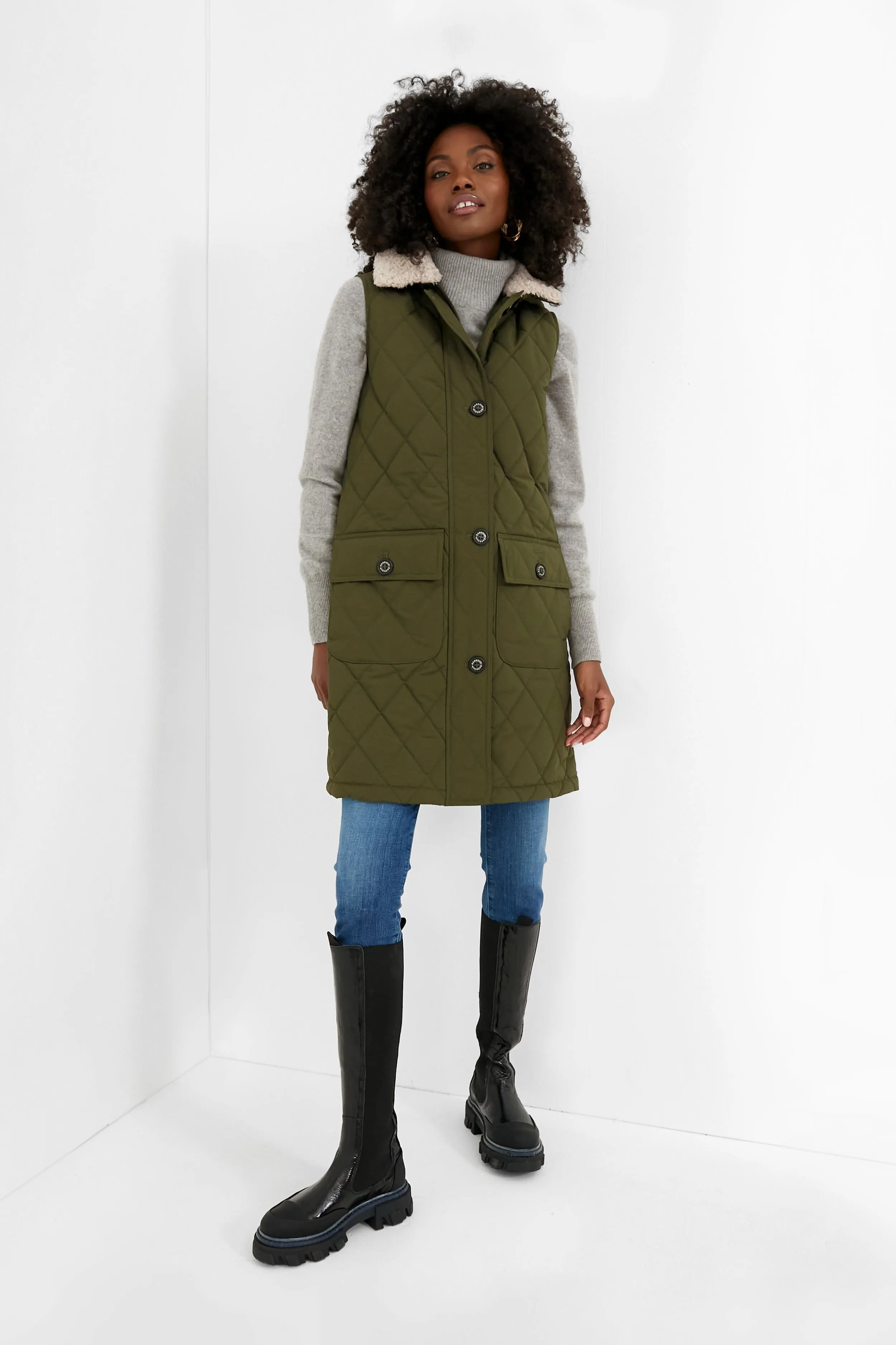 Olive Zander Gilet