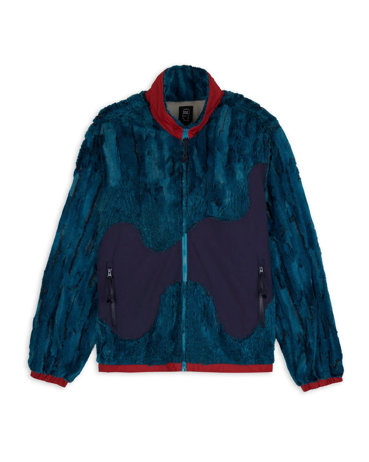 Organic Paneled Fur Jacket - Mallard