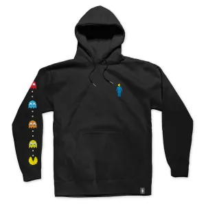 Pac-Man Ghost Sleeve Embroidered Hoodie