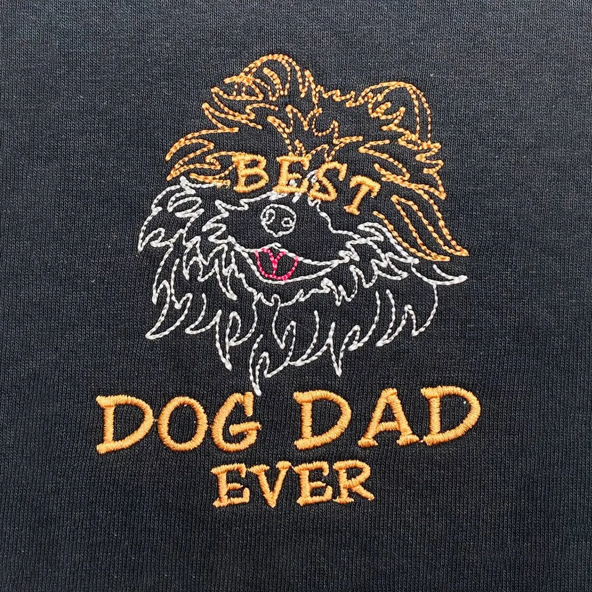 Personalized Best Pomeranian Dog Dad Ever Embroidered Polo Shirt, Custom Polo Shirt with Dog Name, Best Gifts For Pomeranian Lovers