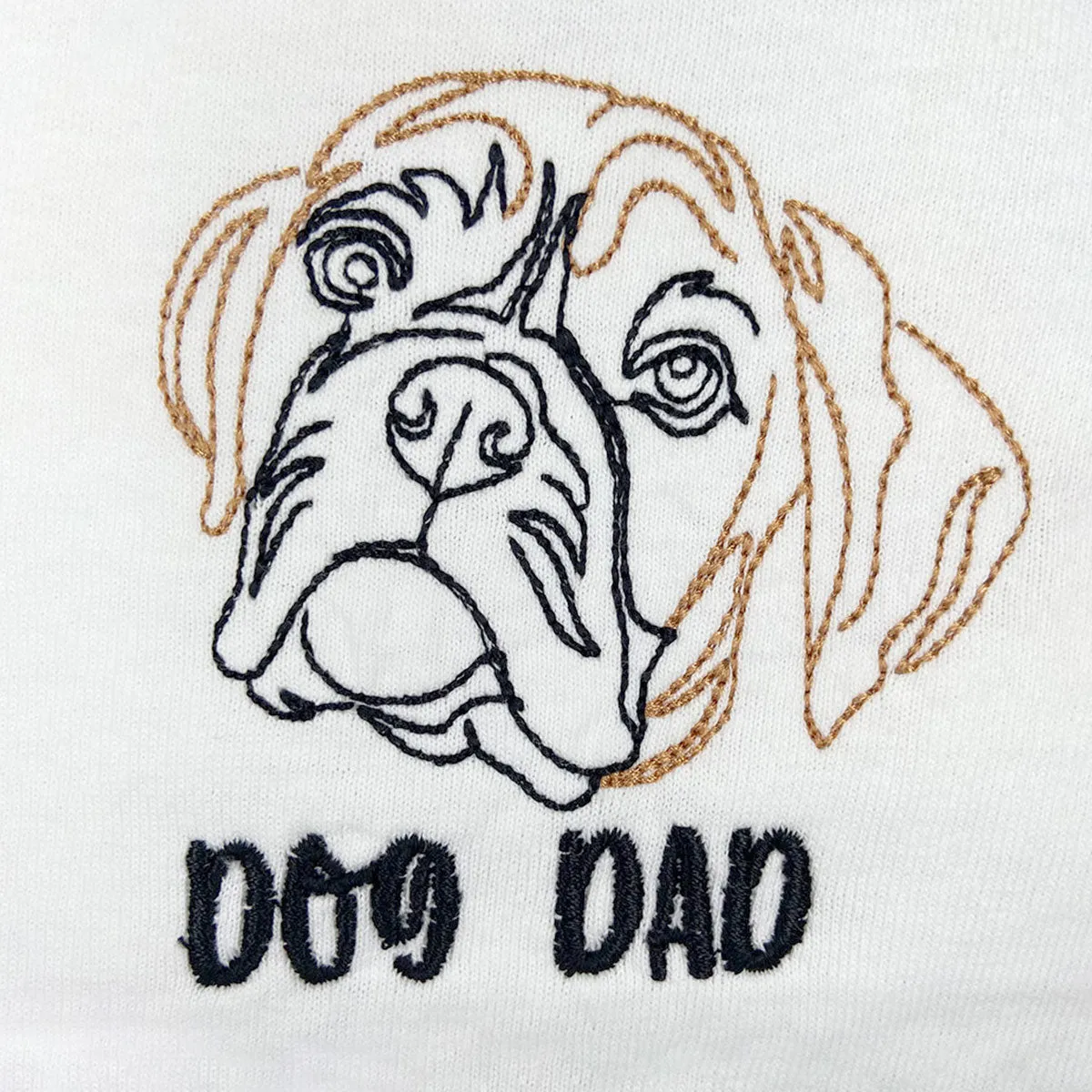 Personalized Boxer Dog Dad Embroidered Polo Shirt, Custom Polo Shirt with Dog Name, Best Gifts For Boxer Lovers