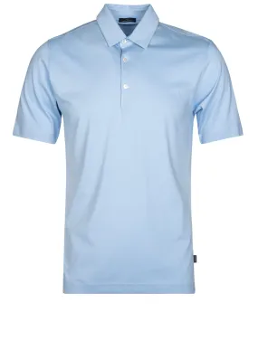 Pima Cotton Polo Shirt Sky Blue