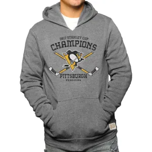 Pittsburgh Penguins 2017 Stanley Cup Champions Gray Pullover Hoodie Sweatshirt