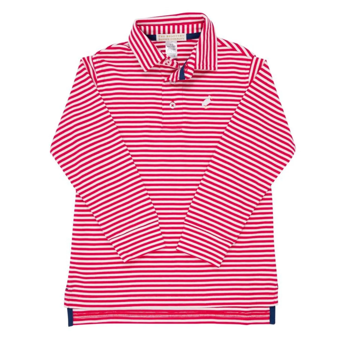 Prim and Proper Polo LS - Richmond Red Stripe